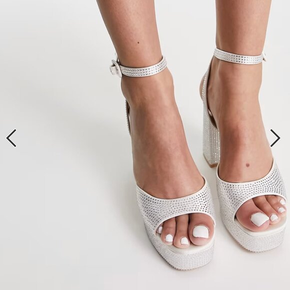 ASOS White Platform Heels - Picture 2 of 4